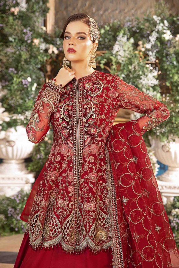 MARIA B | MBROIDERED | EMBROIDERED ORGANZA SUIT | BD-2901 | FROCK - Image 2