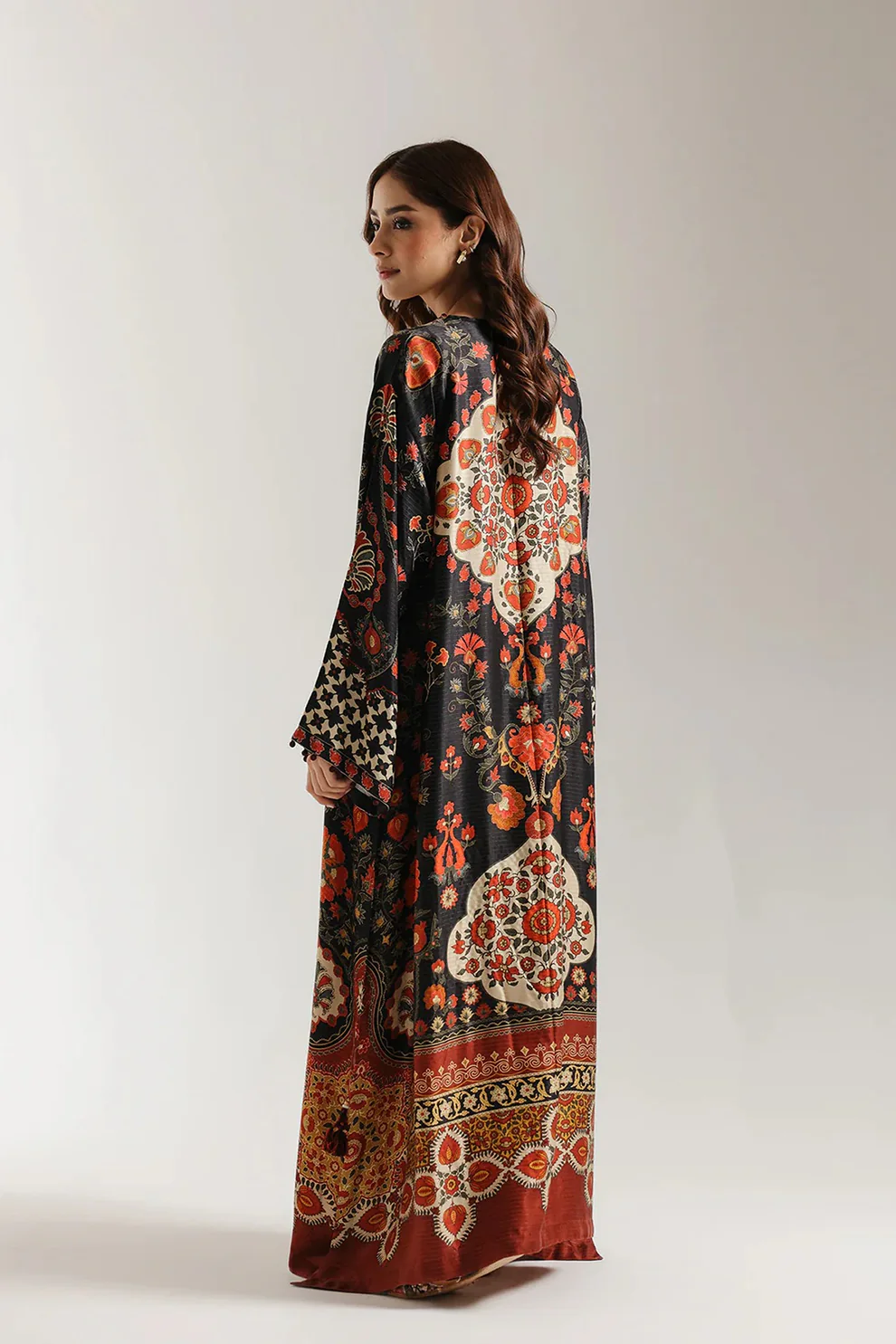 ETHNC | PRINTED KAFTAN | BLACK | E3523-103-901 - Image 2